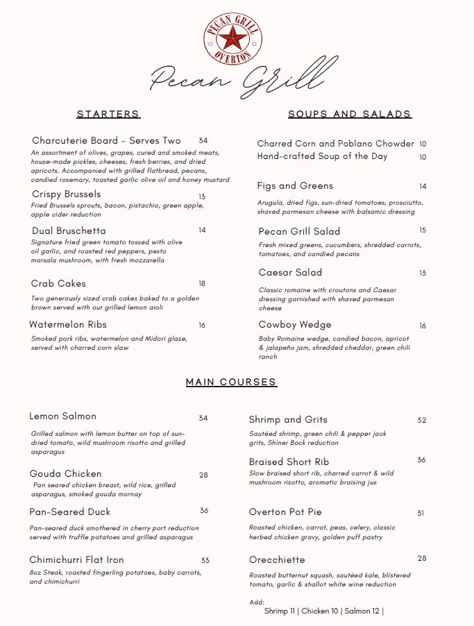 Pecan Grill at the Overton Hotel photo 3