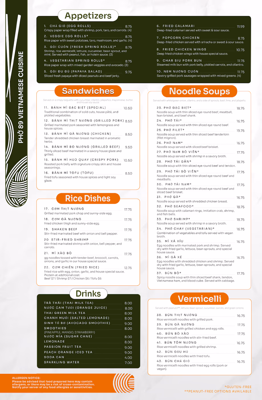 Pho 89 Vietnamese Cuisine