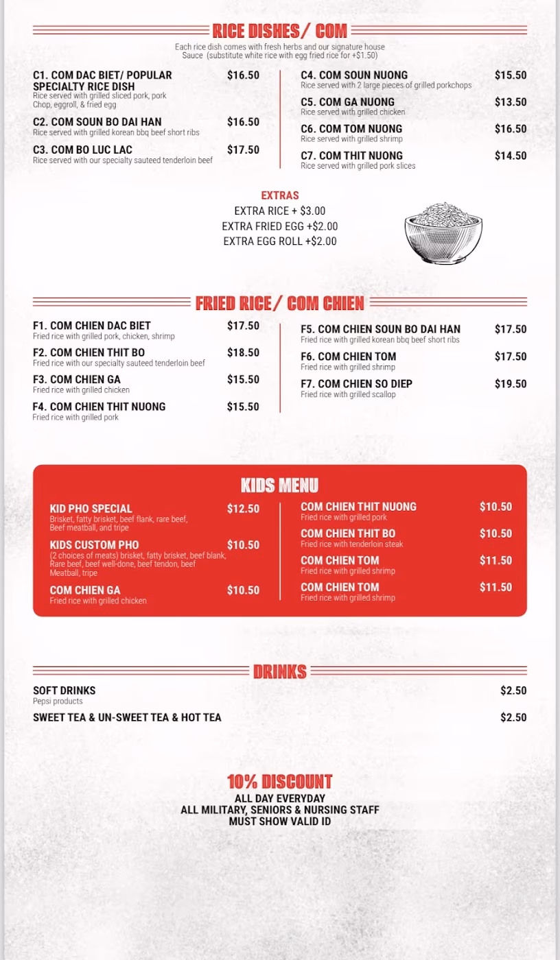 PHỞ HO Asian Fusion Cuisine