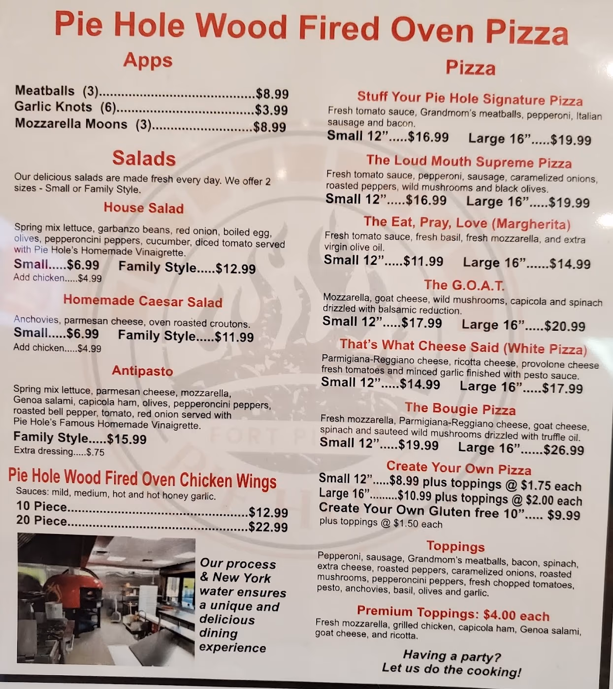Pie Hole Wood Fired Pizza