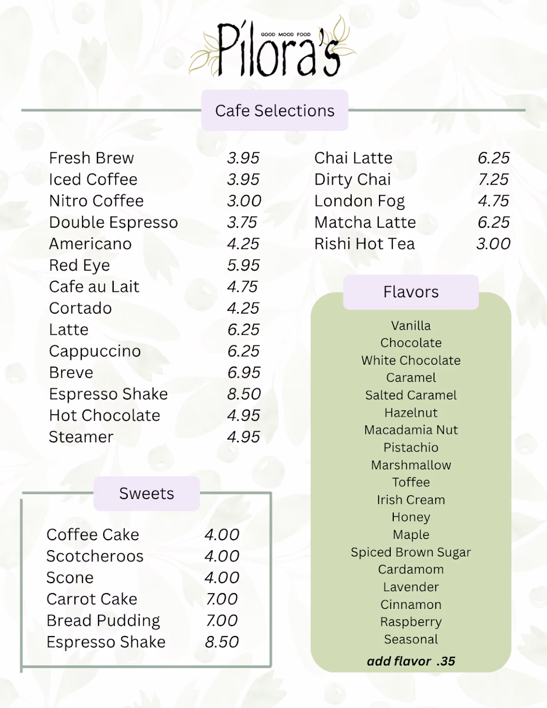 Pilora's Cafe