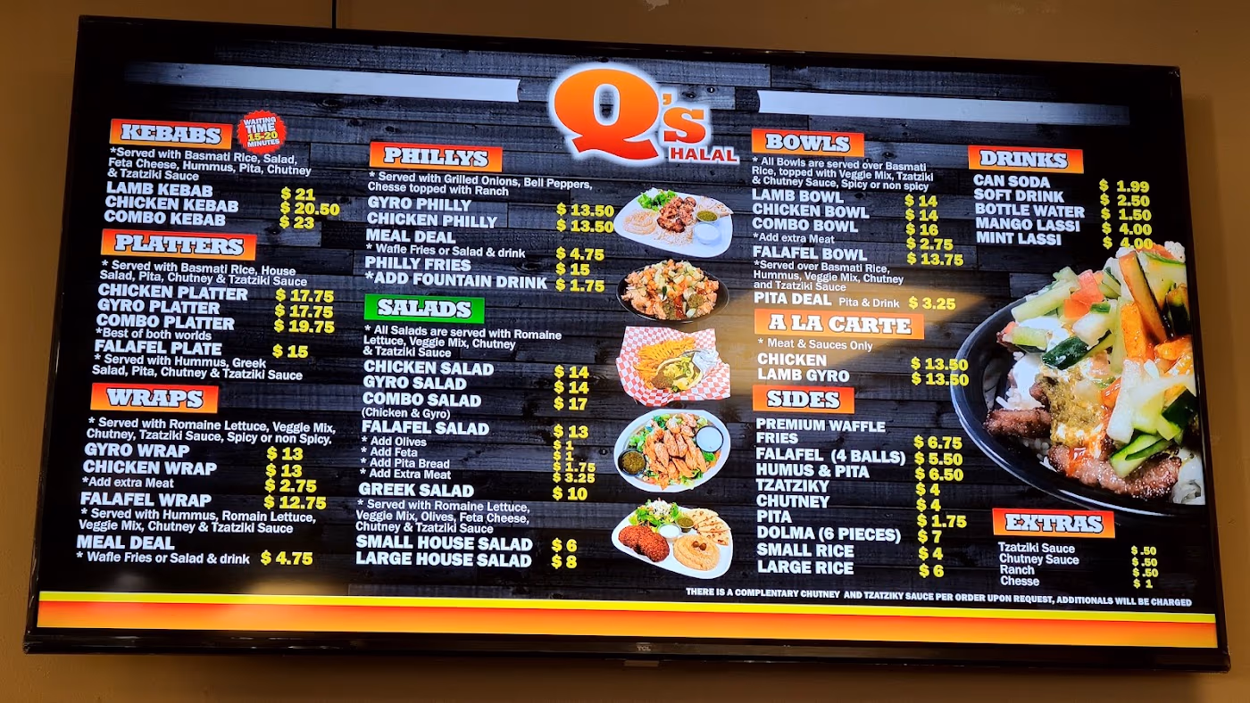 Q's Halal "Mediterranean Comfort"