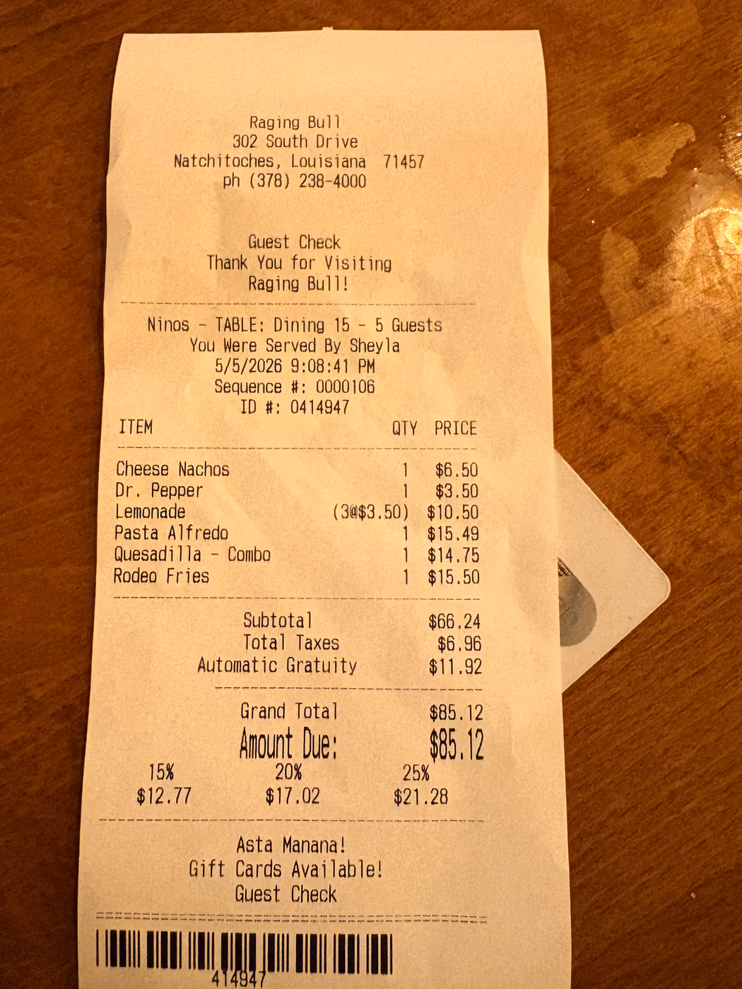 Restaurant Raging bull Sports Bar photo 2