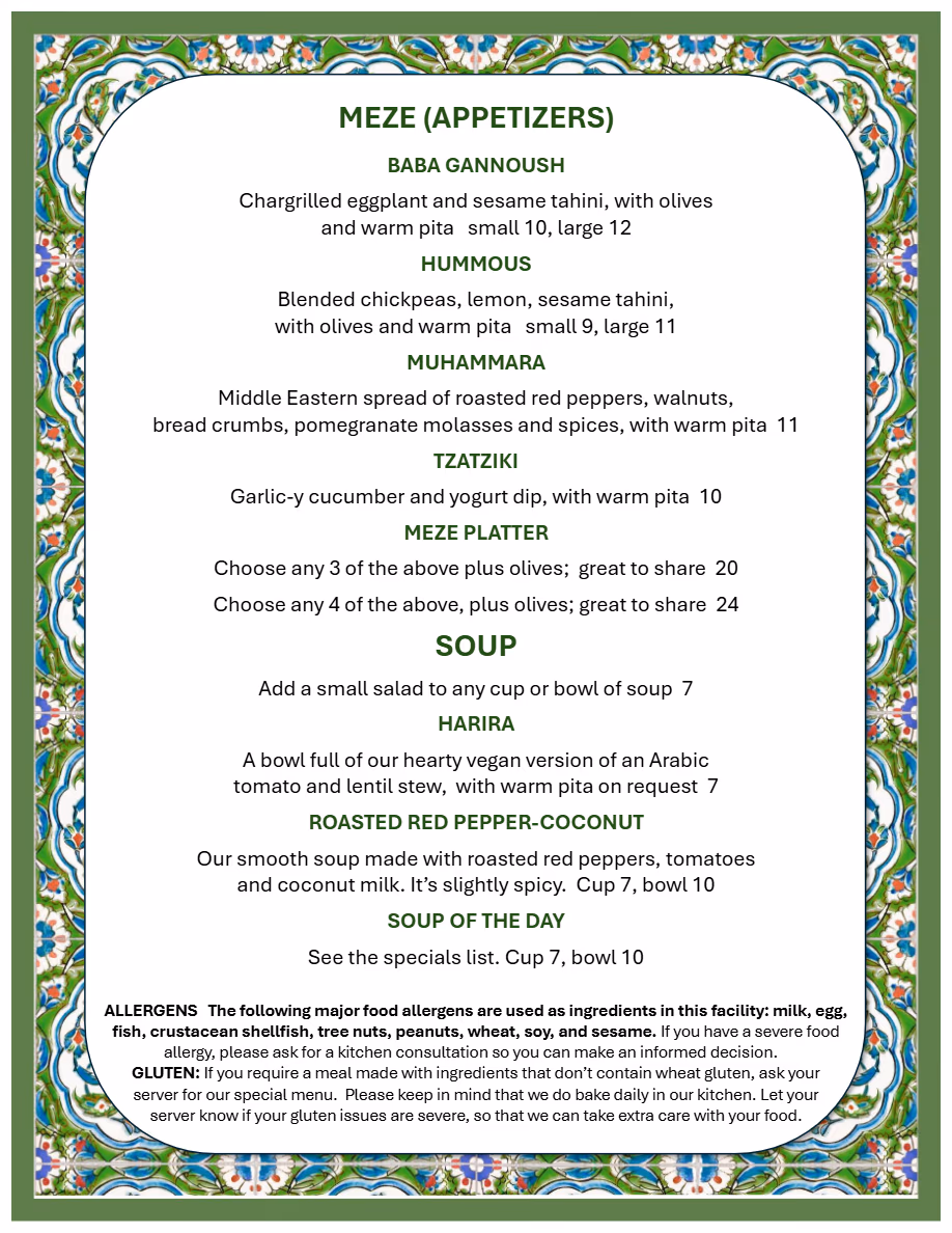 Restaurant Salaam | Mediterranean
