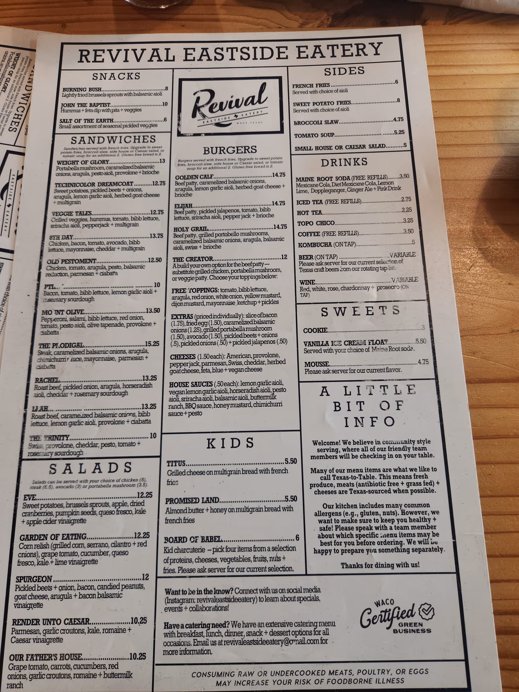 Revival Eastside Eatery