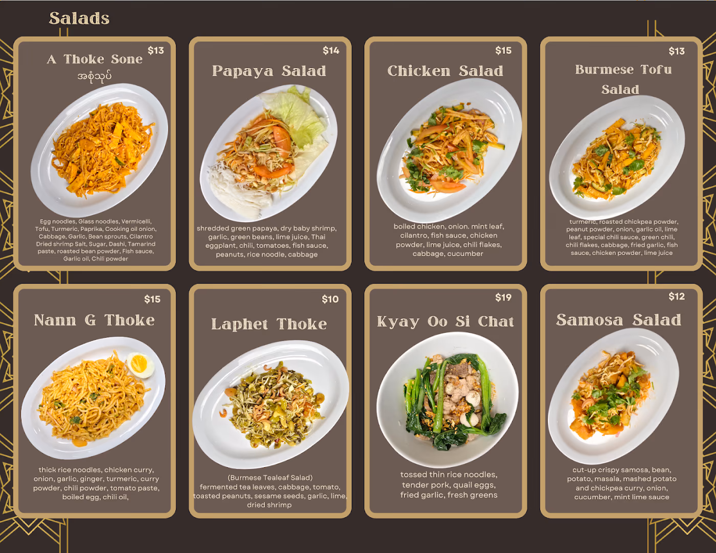 Road To Myanmar Asian Cuisine