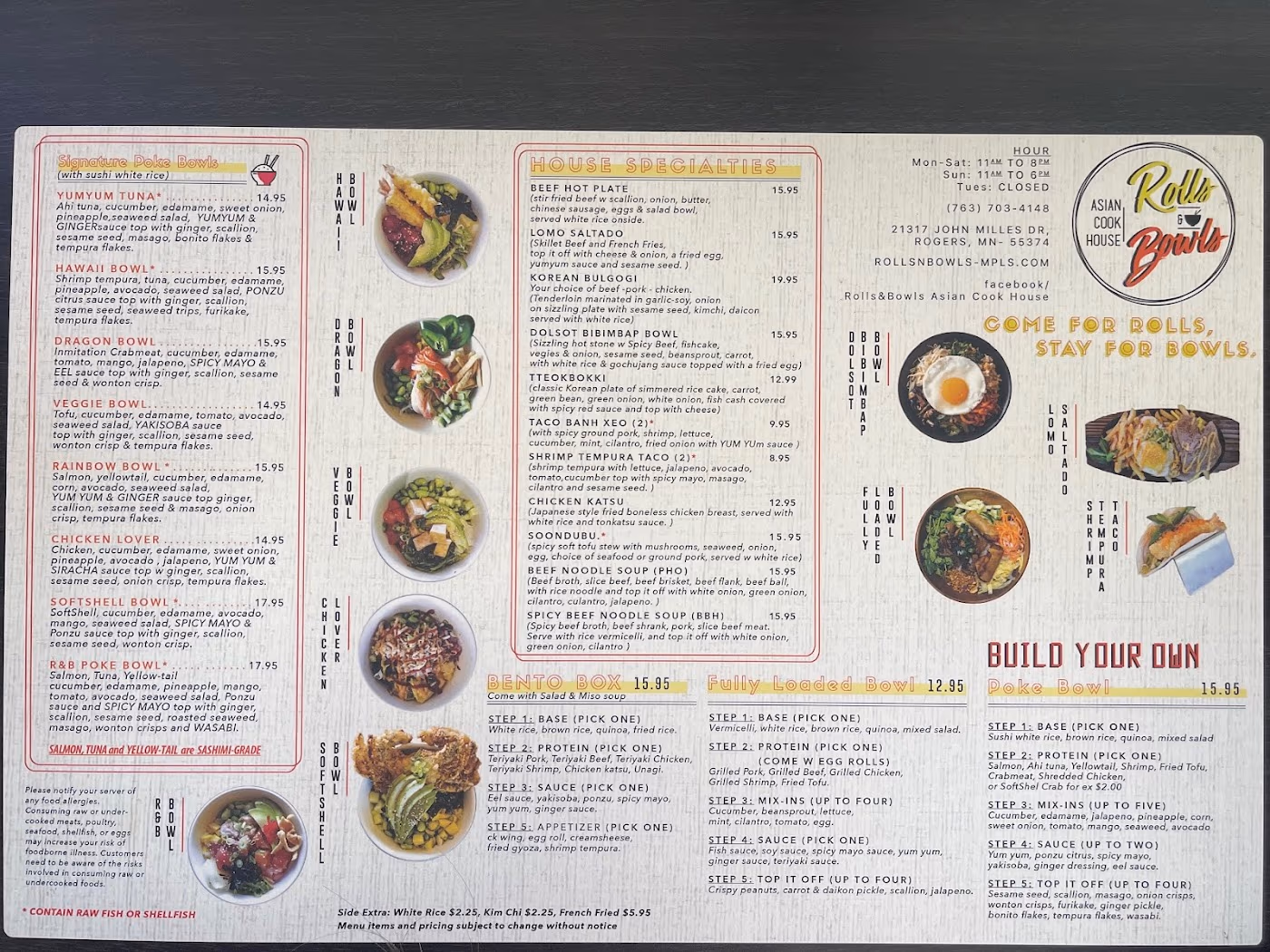 Rolls and Bowls Asian Cook House