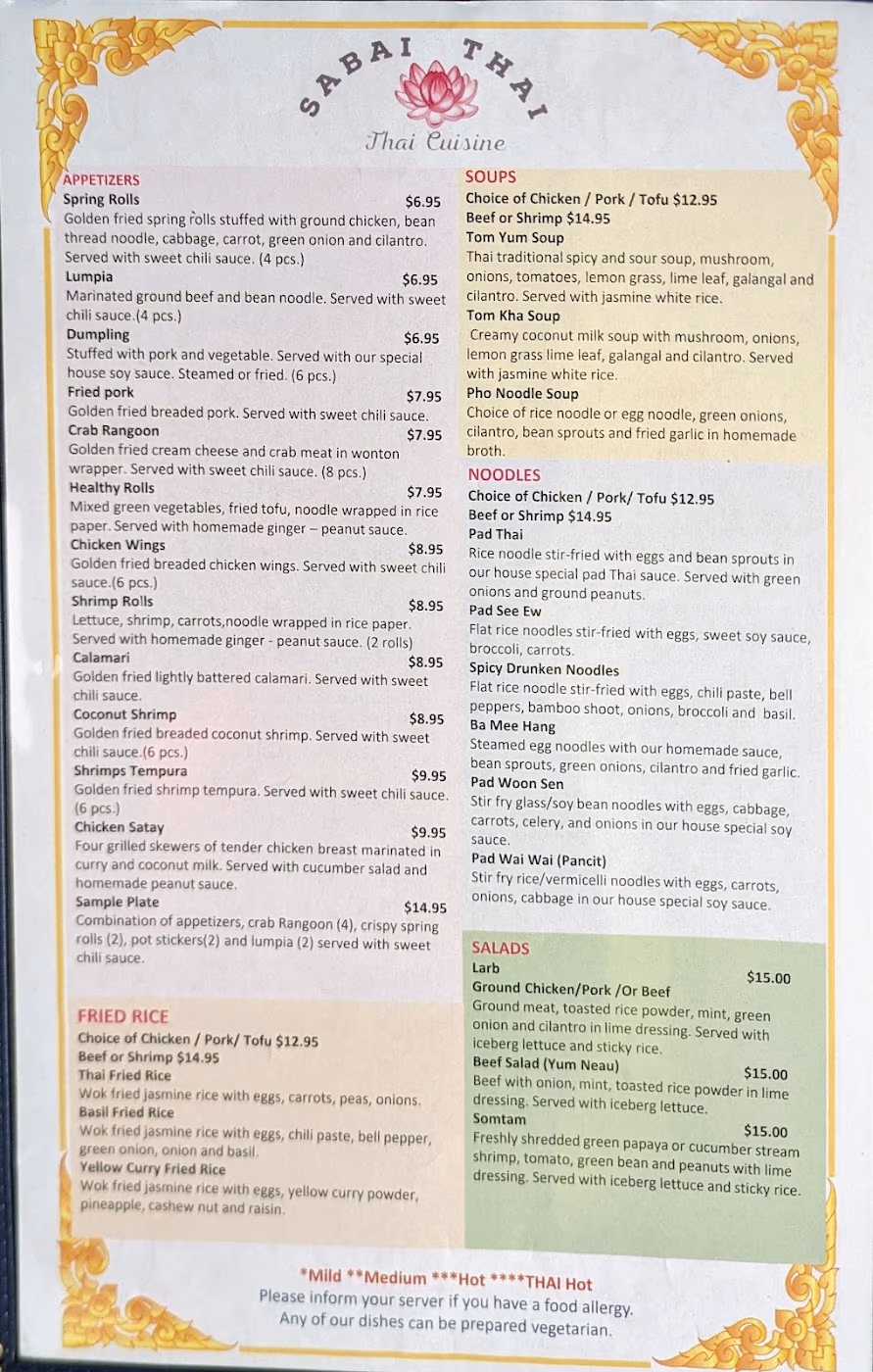 Sabai Thai Cuisine