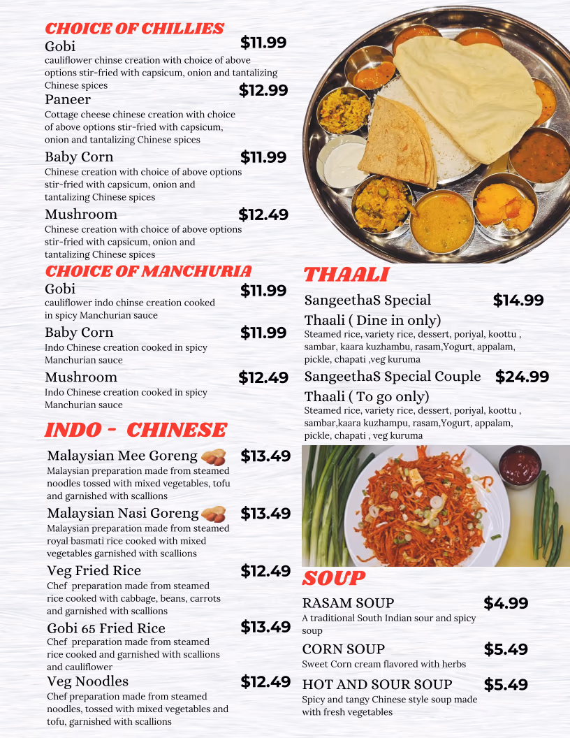SangeethaS Bhavan Indian Vegetarian Restaurant@Virginia