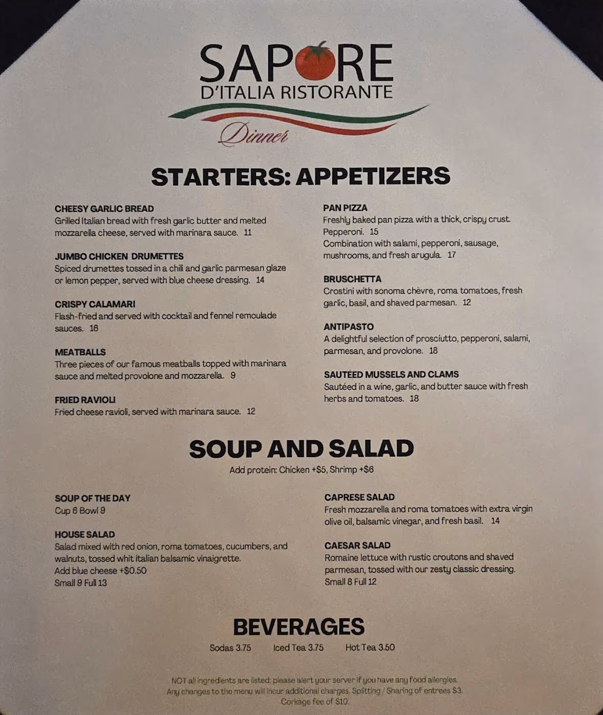 Sapore D'italia Ristorante
