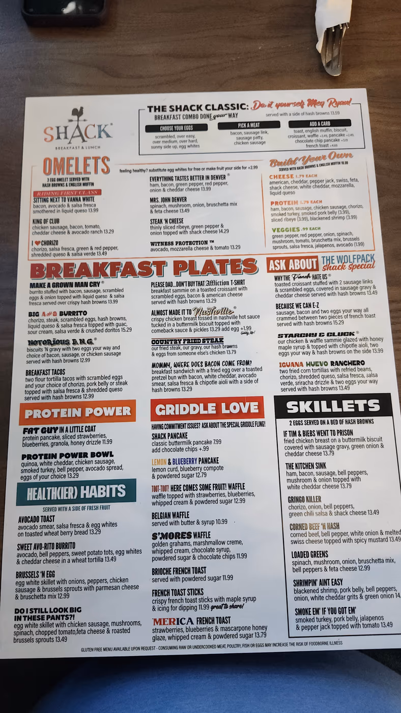 Shack Breakfast & Lunch