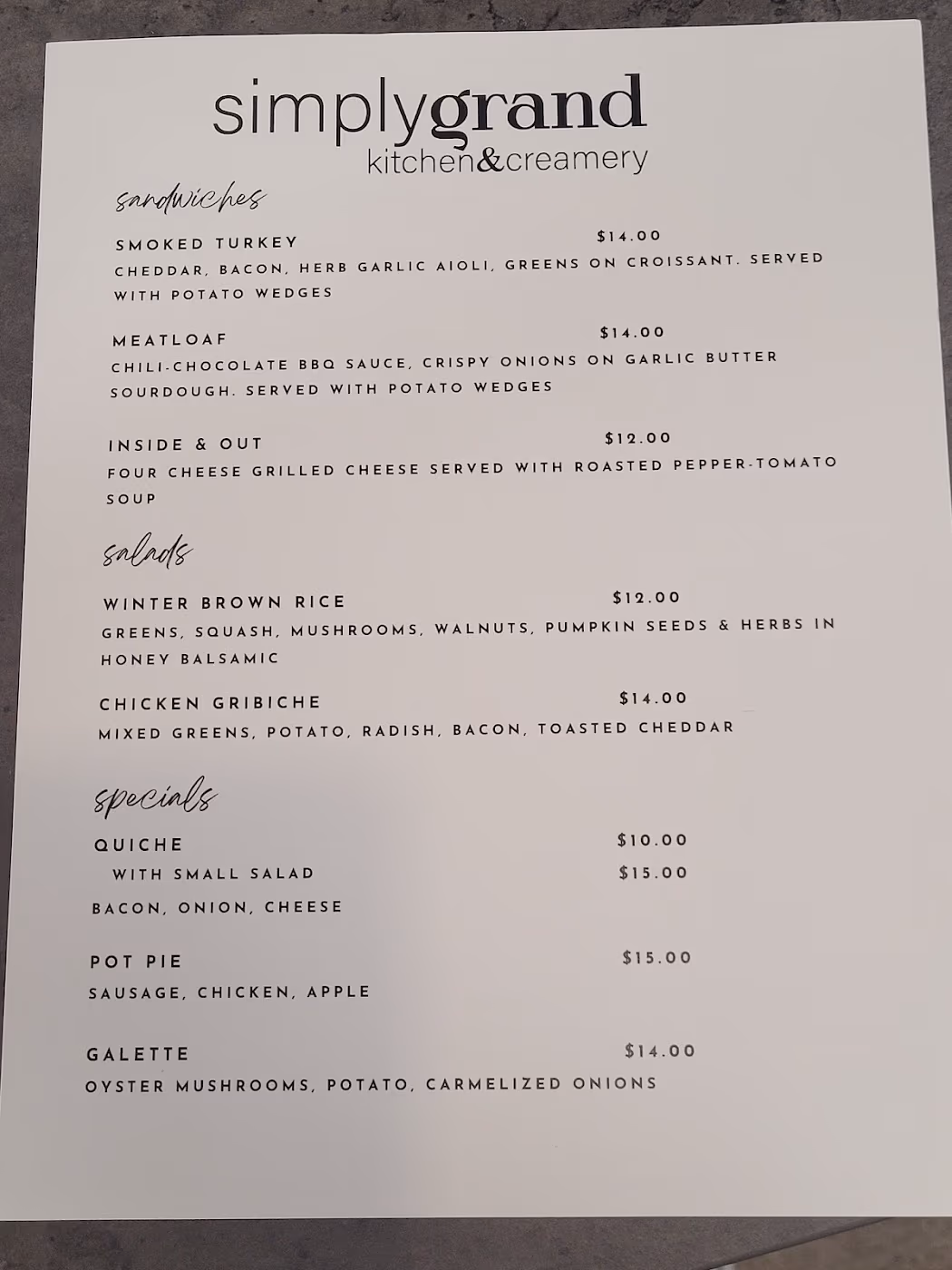 Simply Grand Kitchen and Creamery photo 2