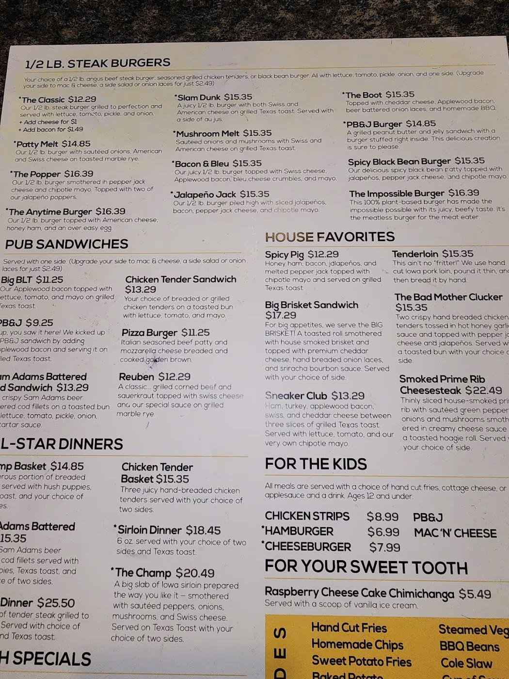 Sneakers Eatery and Pub
