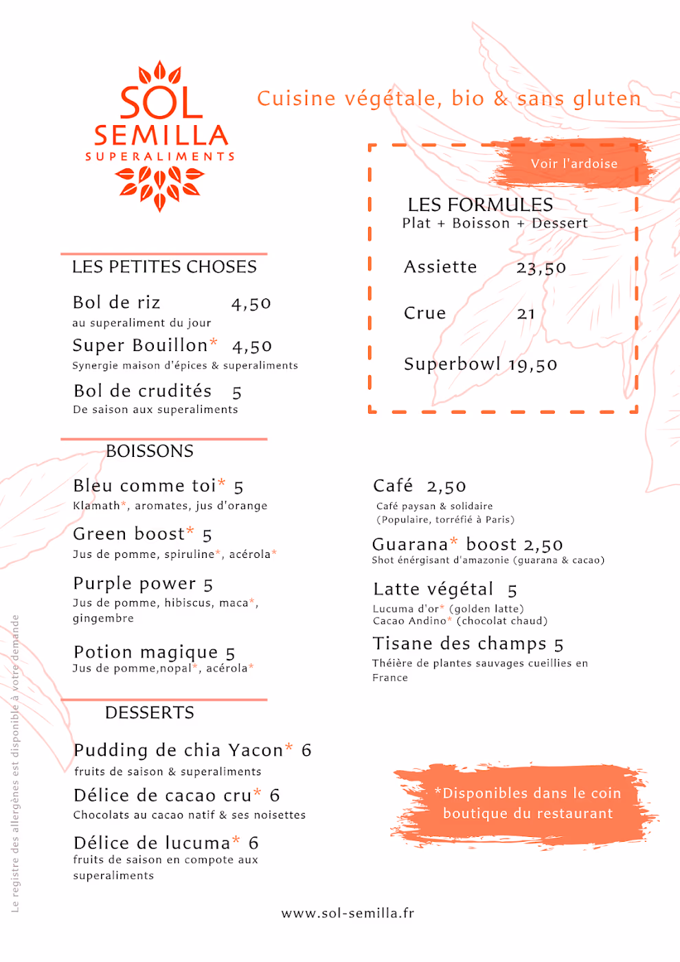 Sol Semilla restaurant et coffee shop