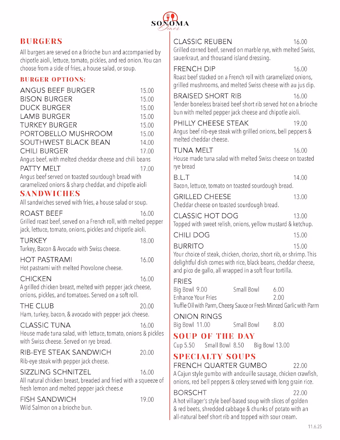 Sonoma Diner