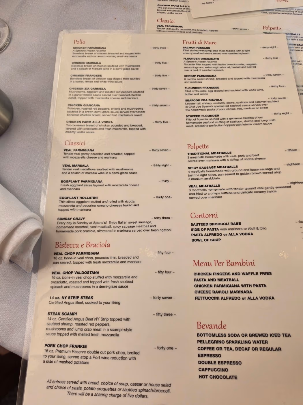 Spano's Ristorante Italiano