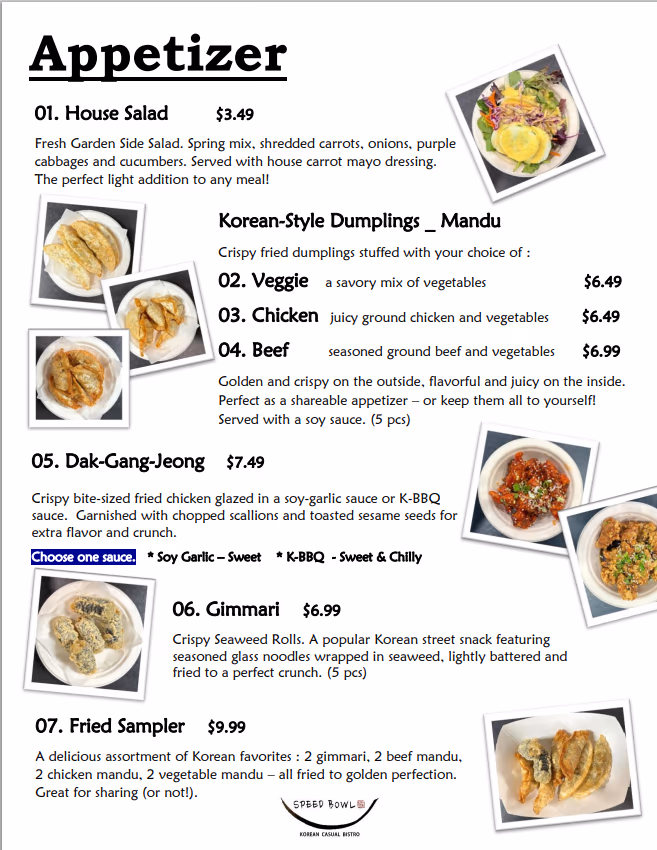 Speed Bowl (Korean Casual Bistro)