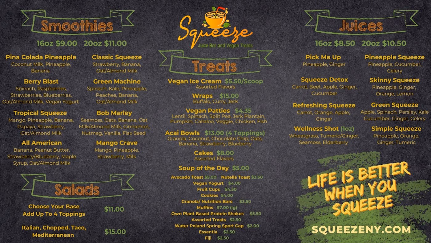 Squeeze Juice Bar and Vegan Treats