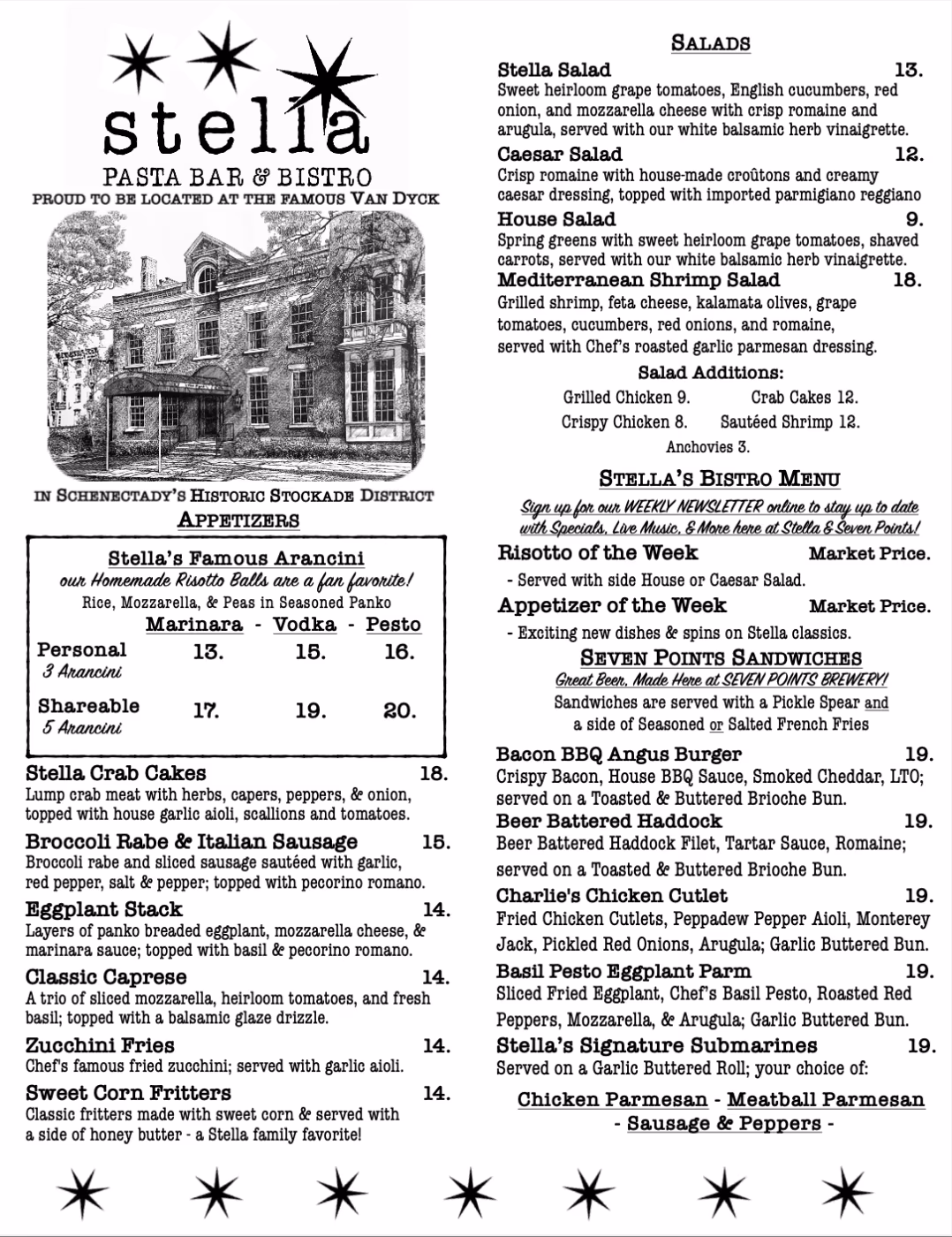Stella Pasta Bar & Bistro | Seven Points Brewery
