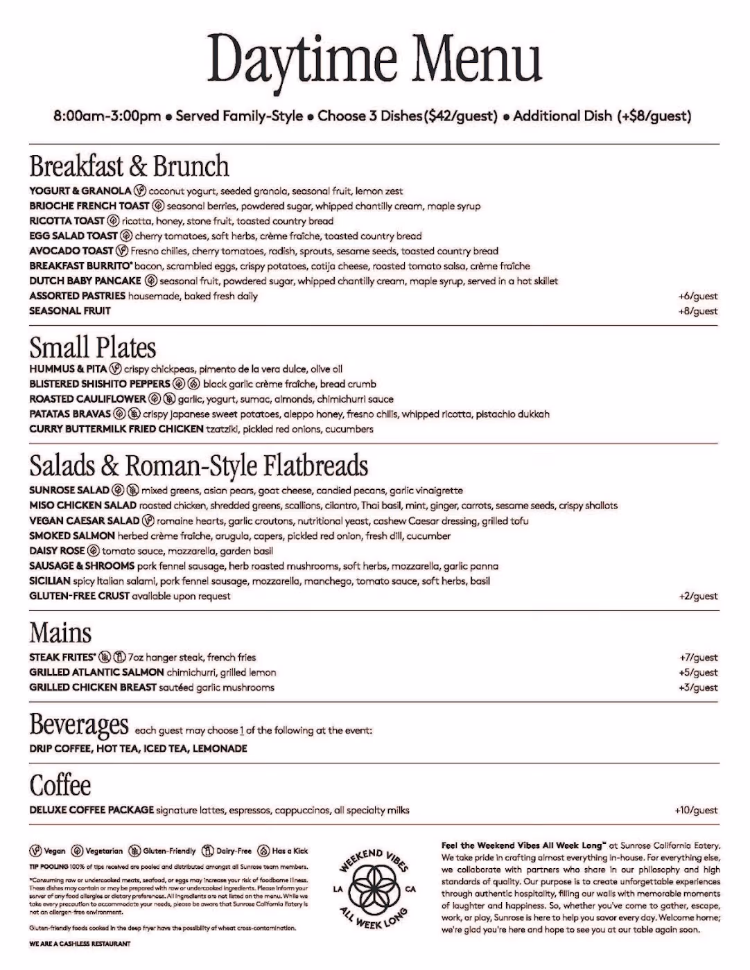 Sunrose California Eatery