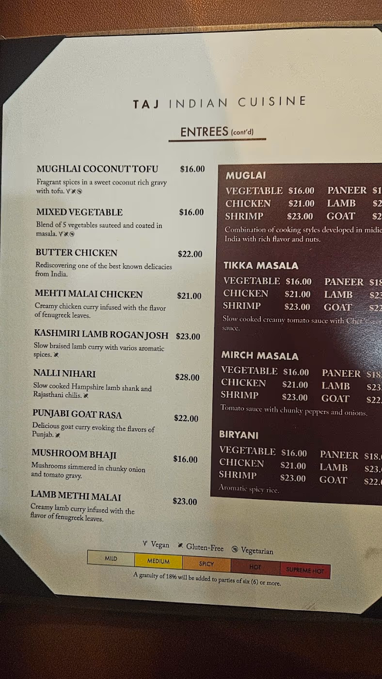 Taj Indian Cuisine photo 2