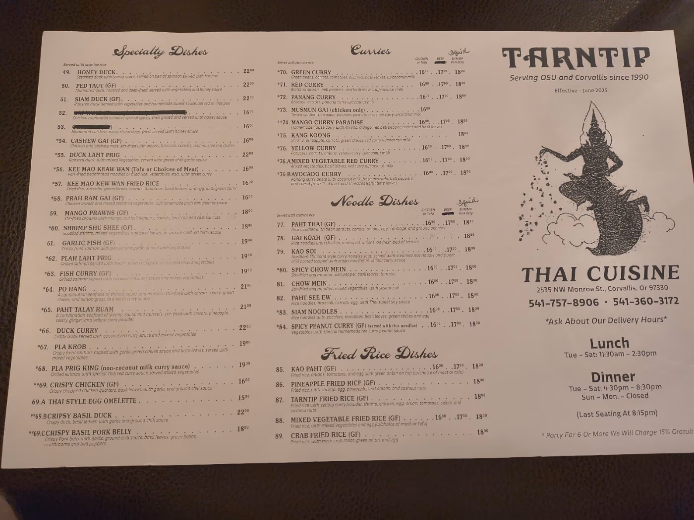 Tarn Tip Thai Cuisine