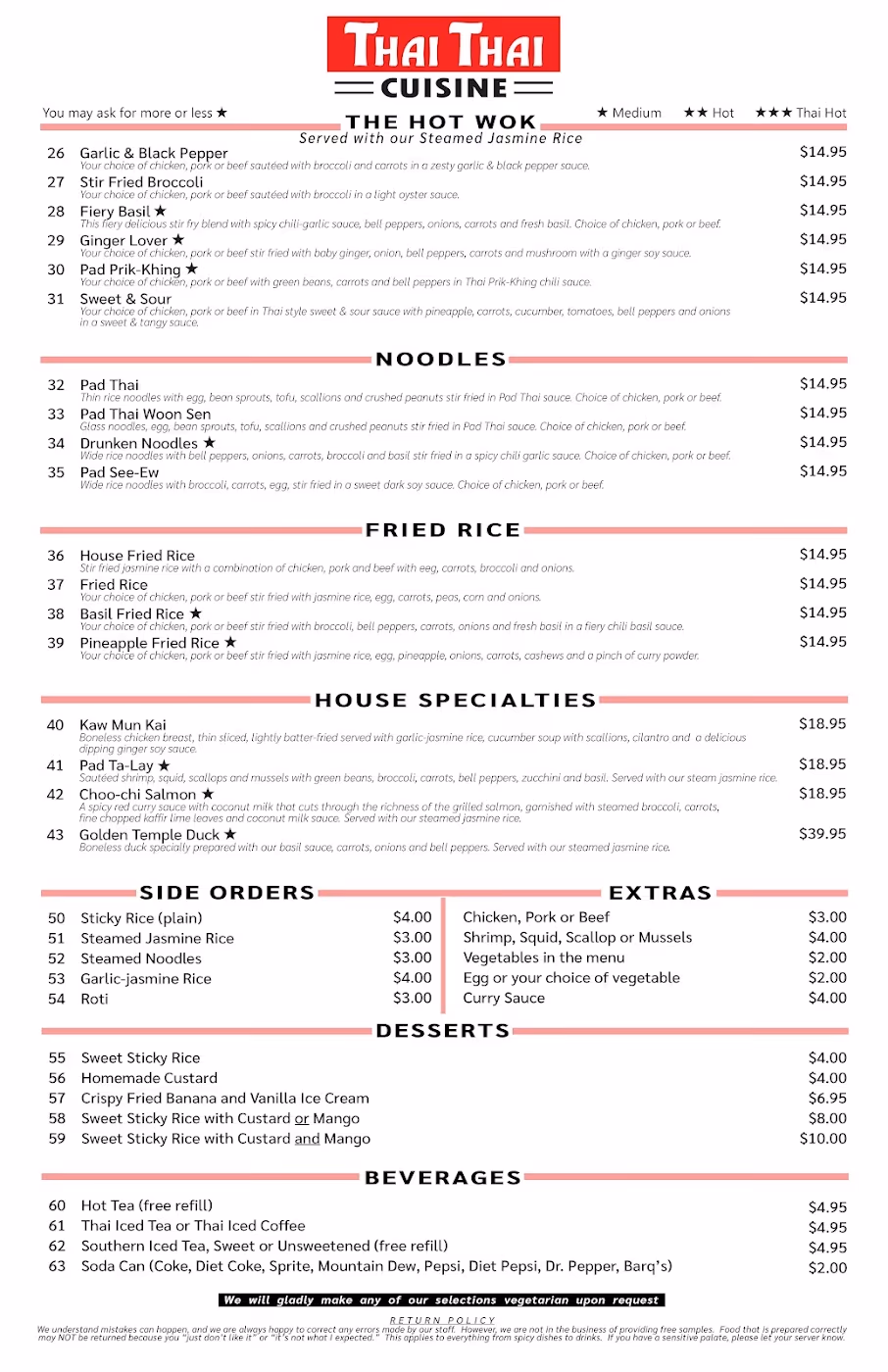 Thai Thai Cuisine