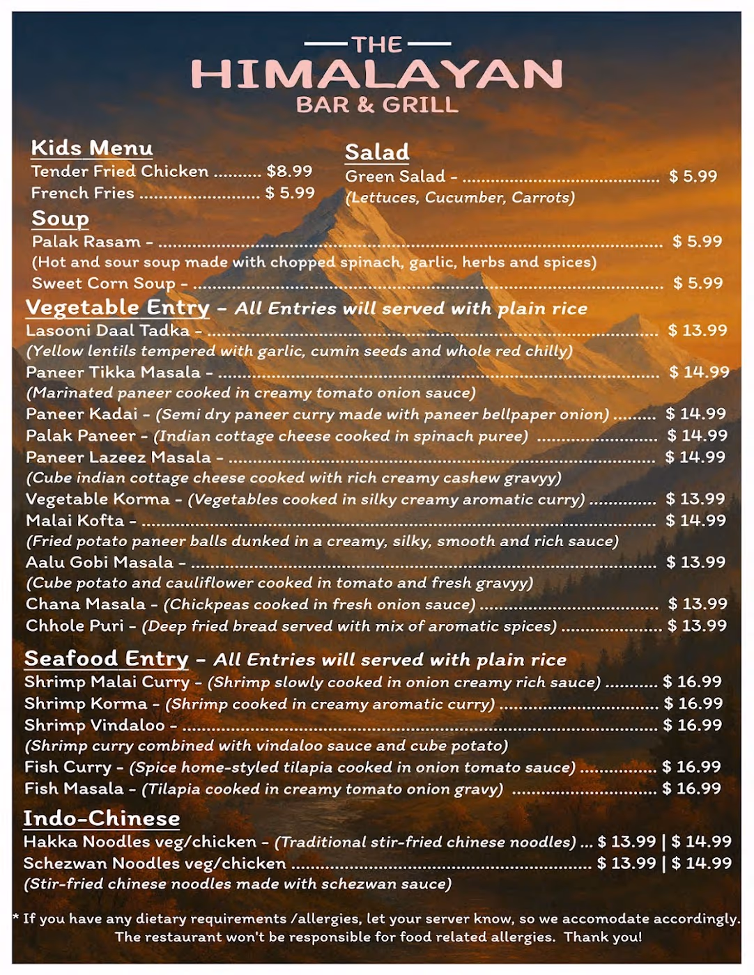 The Himalayan Grill & Bar