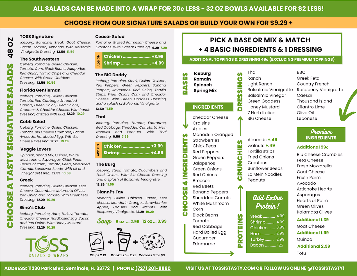 Toss Salads & Wraps