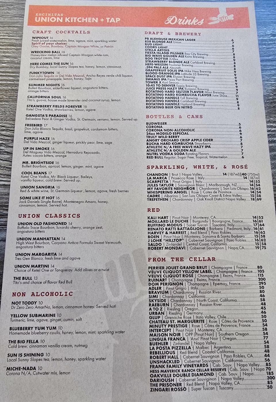 Union Kitchen and Tap Encinitas