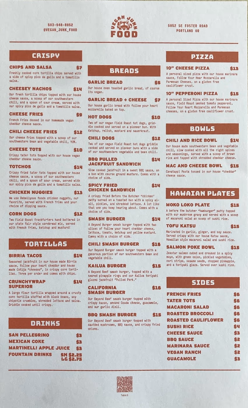 Vegan Junk Food