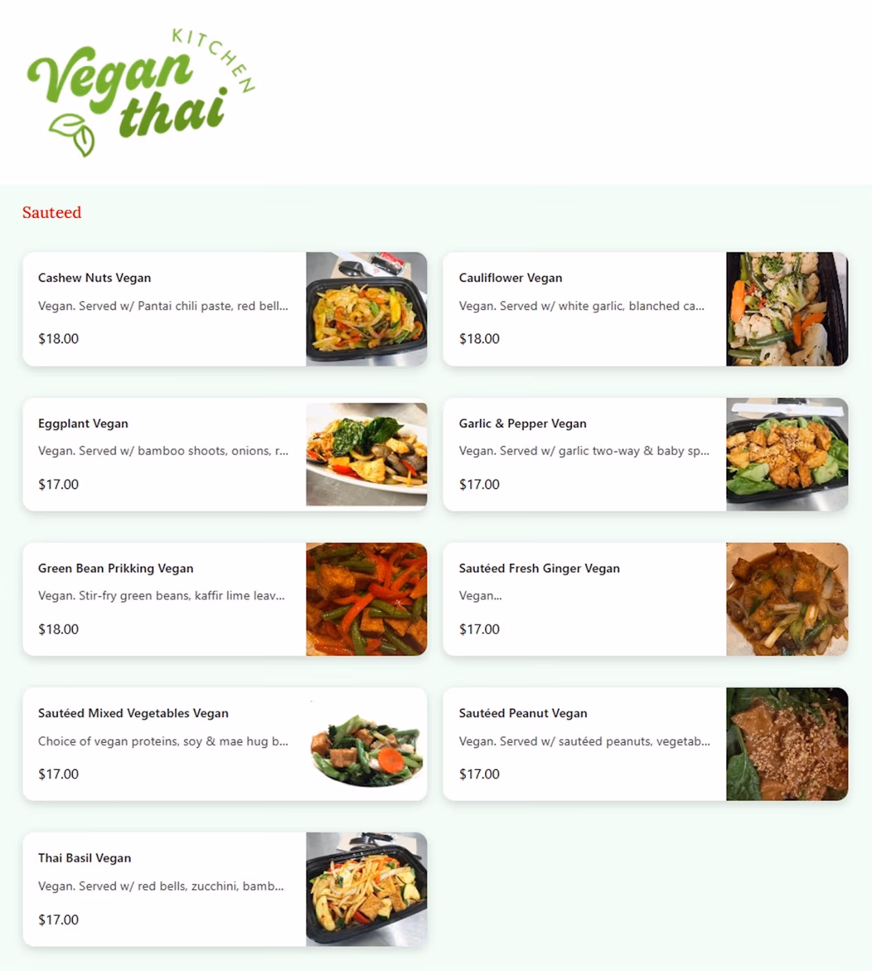 Vegan Thai Kitchen