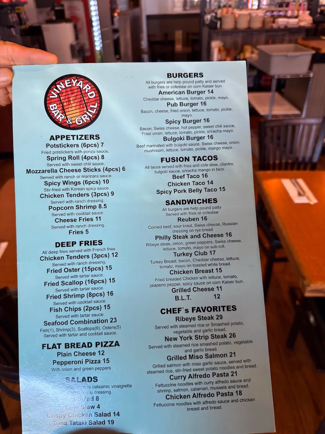 Vineyard Bar and Grill
