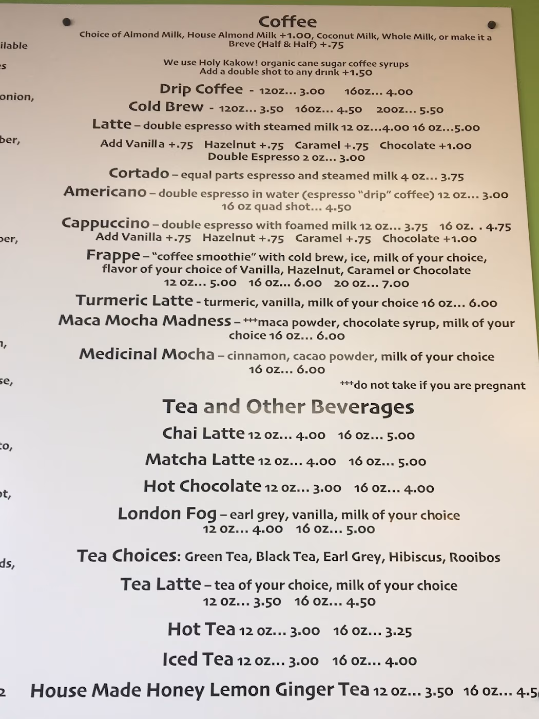 Wholesome Cafe in Cottonwood