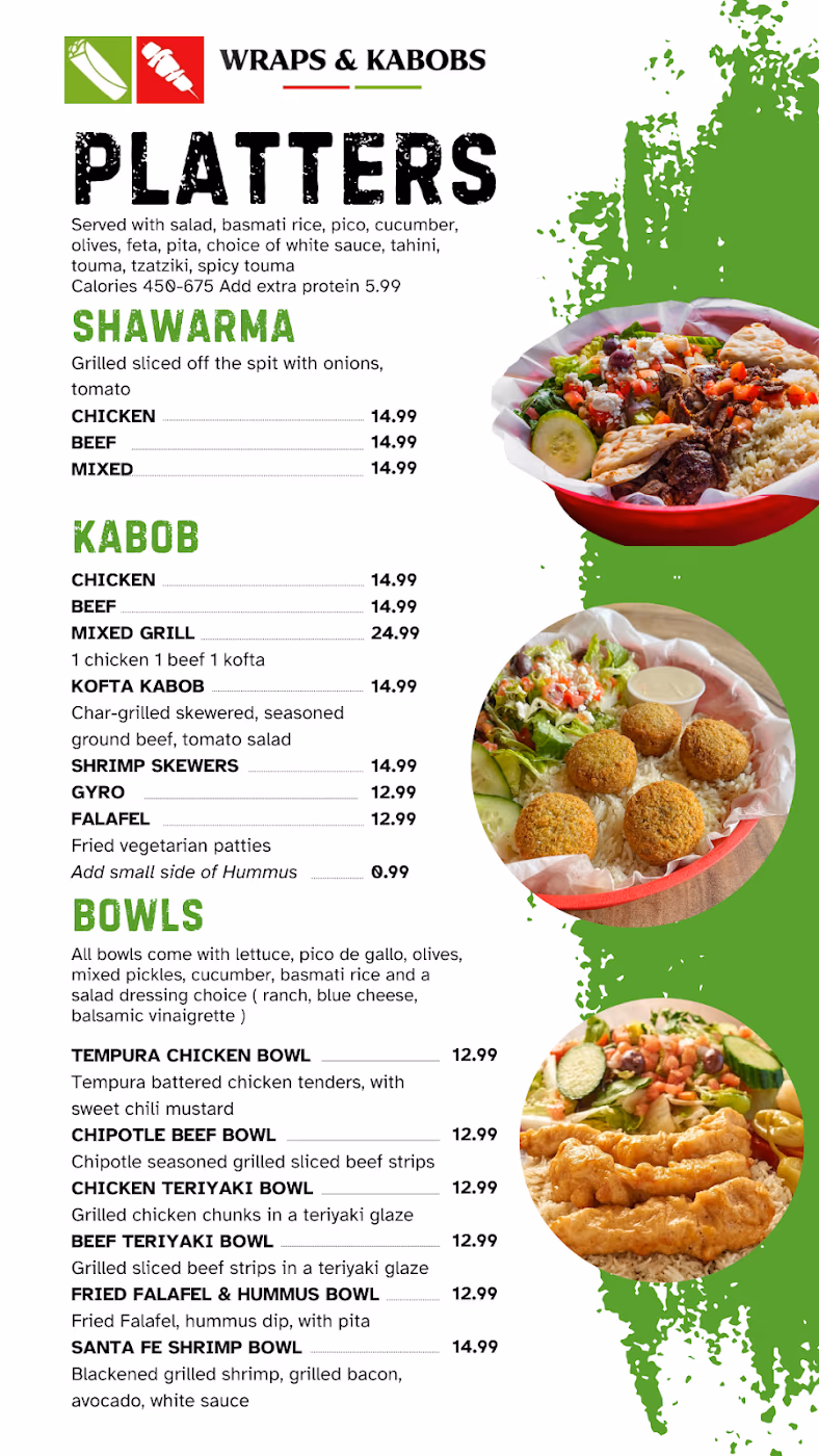 Wraps & Kabobs Seven Springs