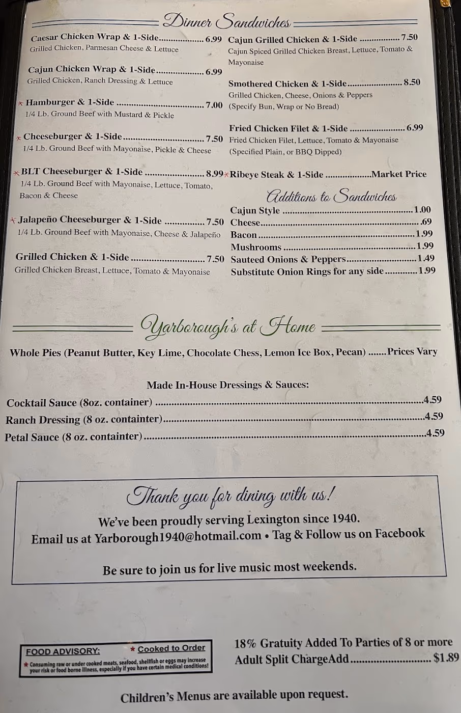 Yarborough's Restaurant photo 2