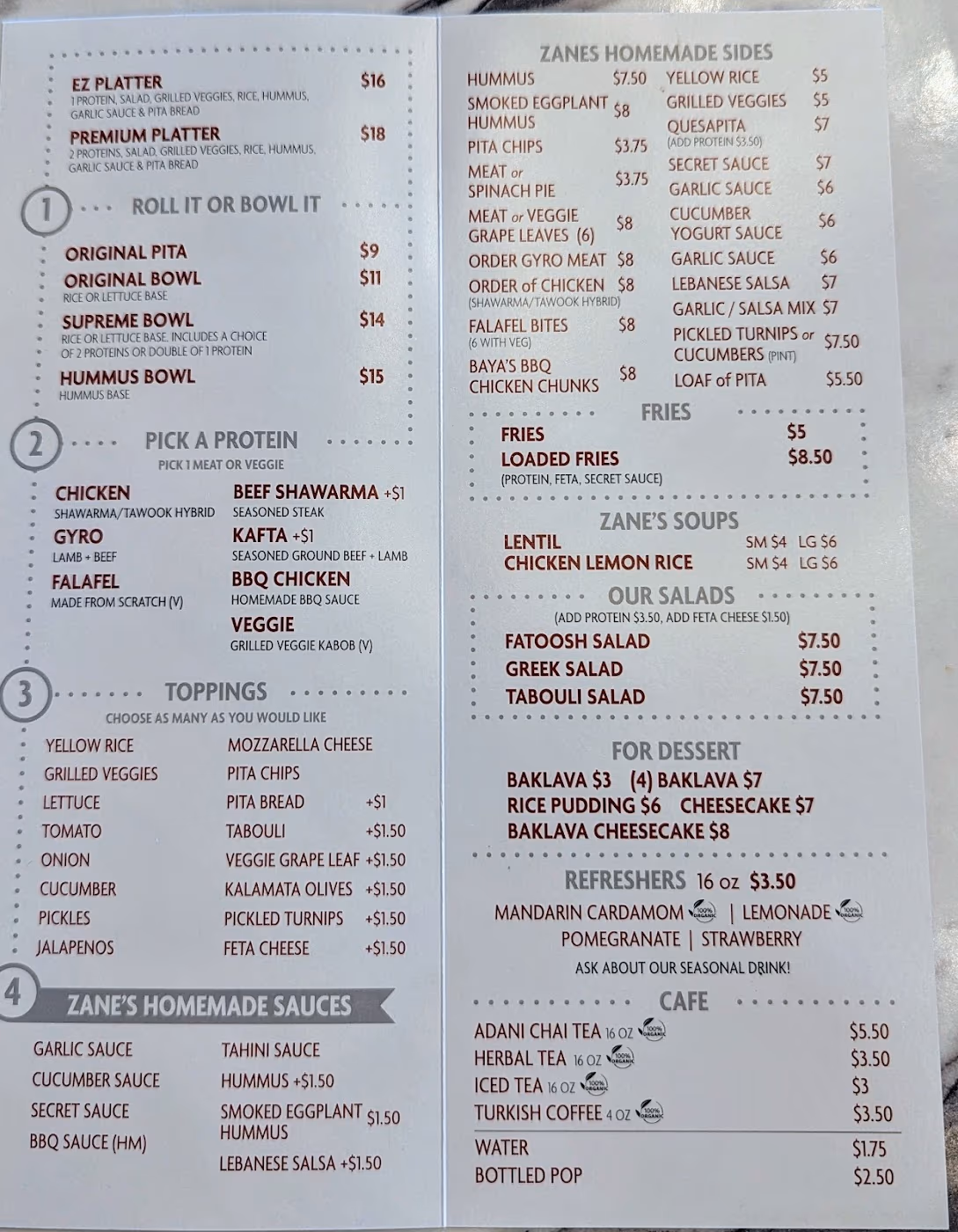Zane's Lebanese Grill (Maumee)