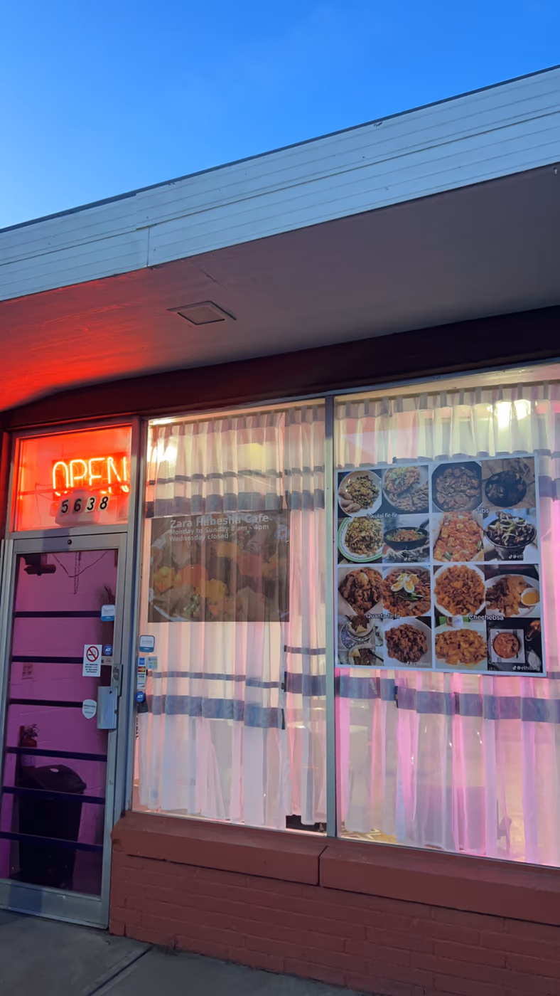 Zara Habesha (Ethiopian & Eritrean) Restaurant