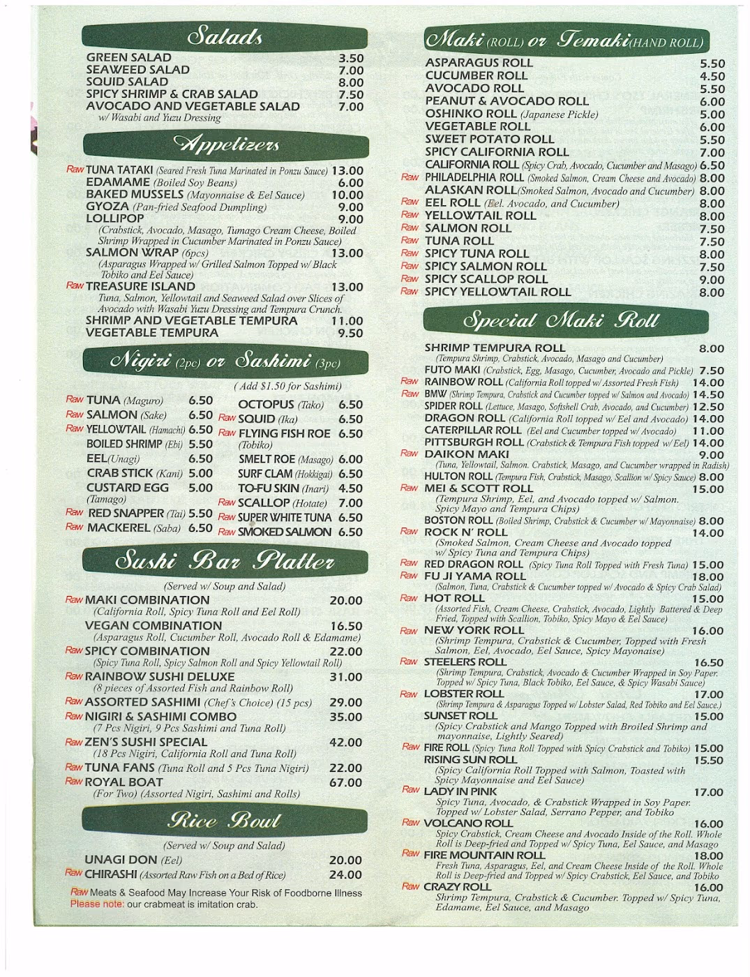 Zen | Restaurant and Sushi Bar