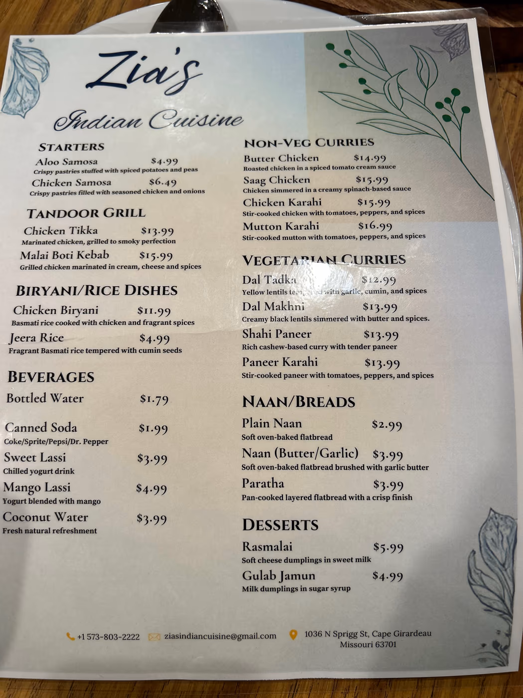 Zia's Indian Cuisine photo 2